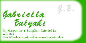 gabriella bulyaki business card