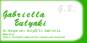 gabriella bulyaki business card